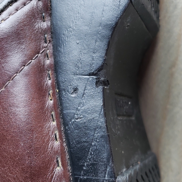 LL Bean Womens Brown Leather Comfort Mocs Sz 9 - Picture 6 of 8